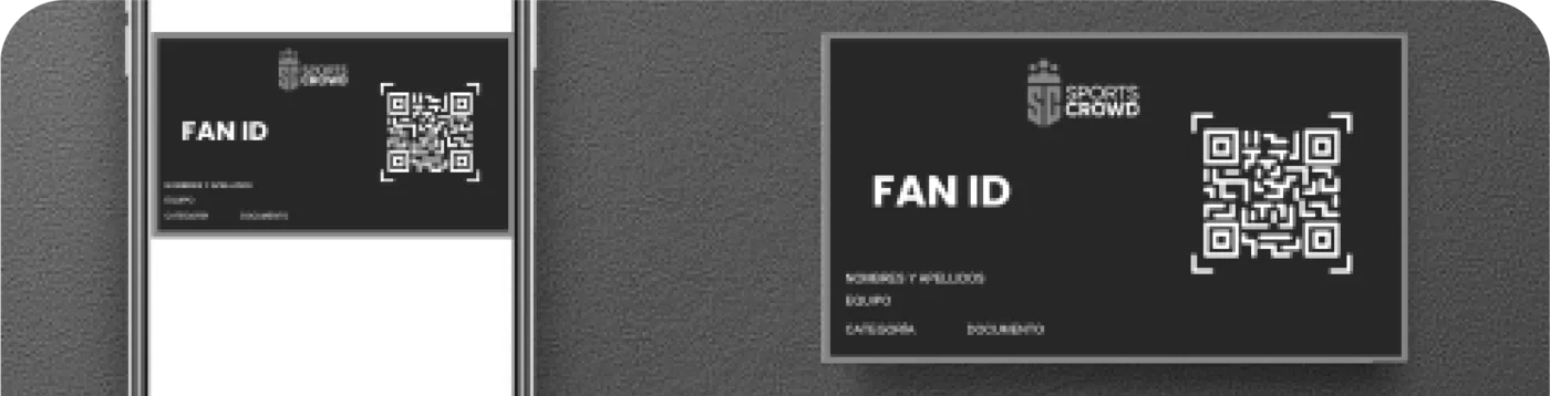 Carné digital FAN ID con código QR